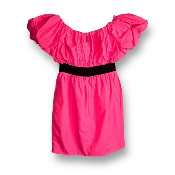 MGSM Neon Pink Off Shoulder Heart Dress, Small - Picture 5 of 12